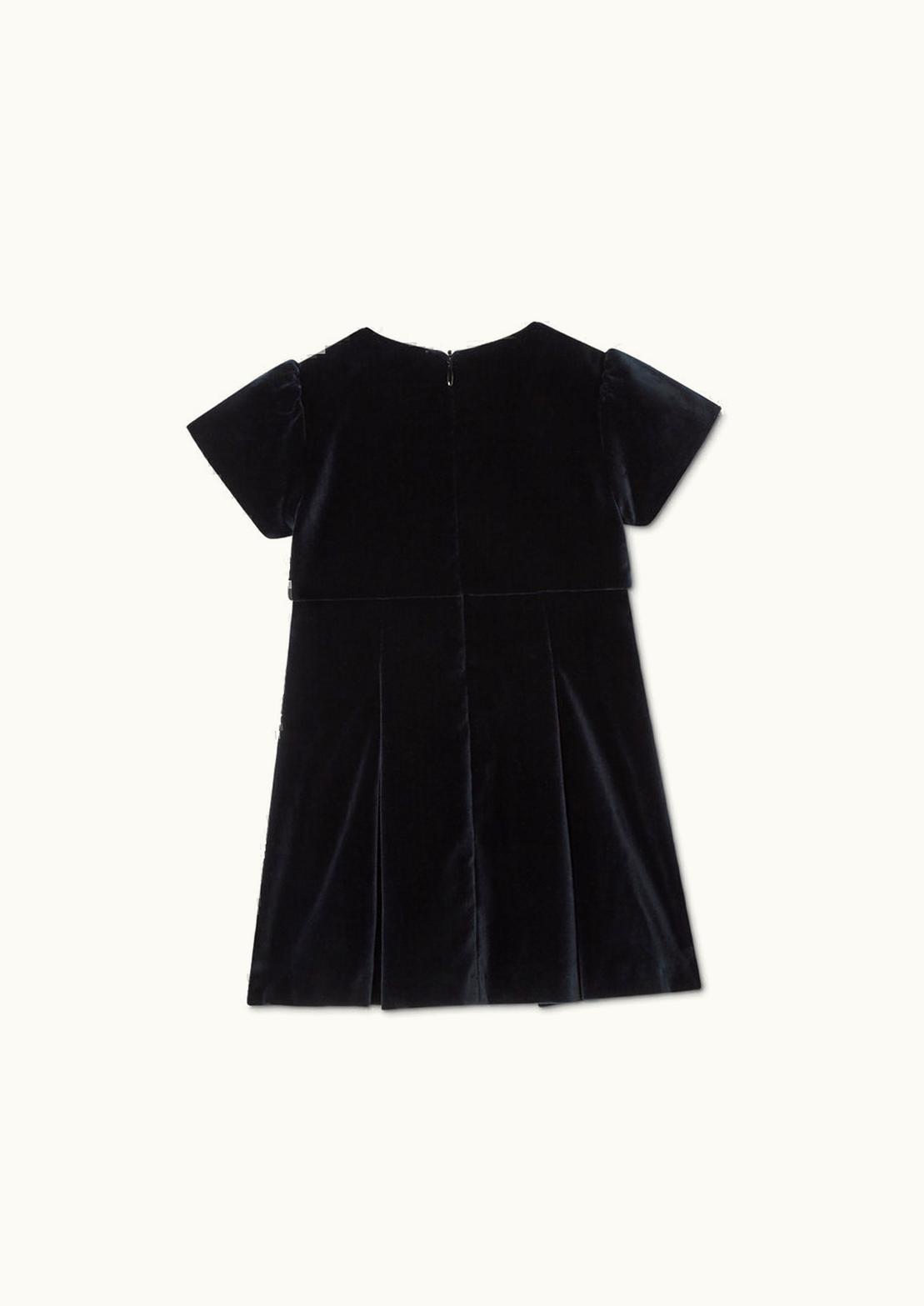 Versace Versace Medusa '95 Velvet Baby Dress Blue