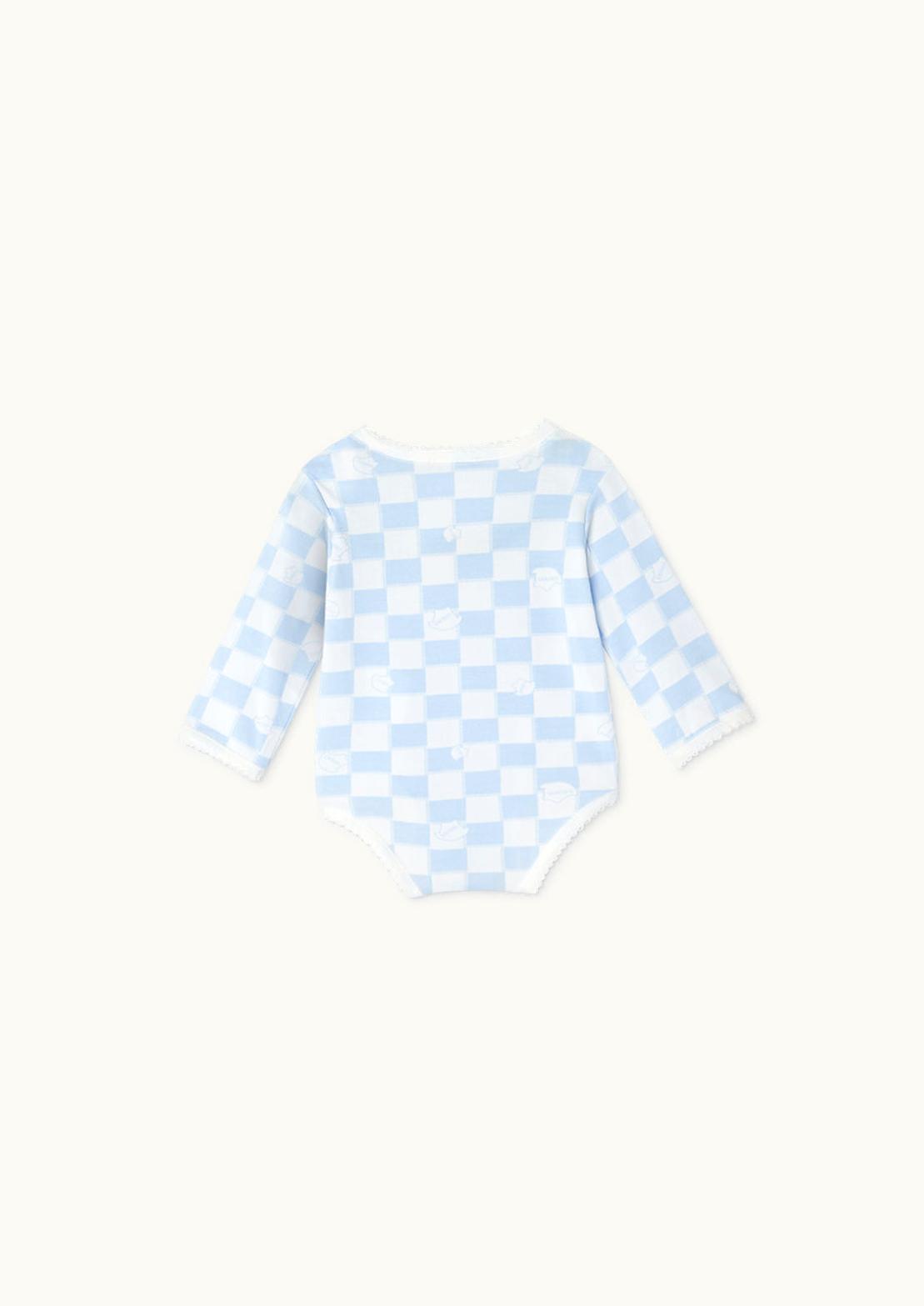 Versace Versace Medusa Baby Sleepsuit Blue, Print