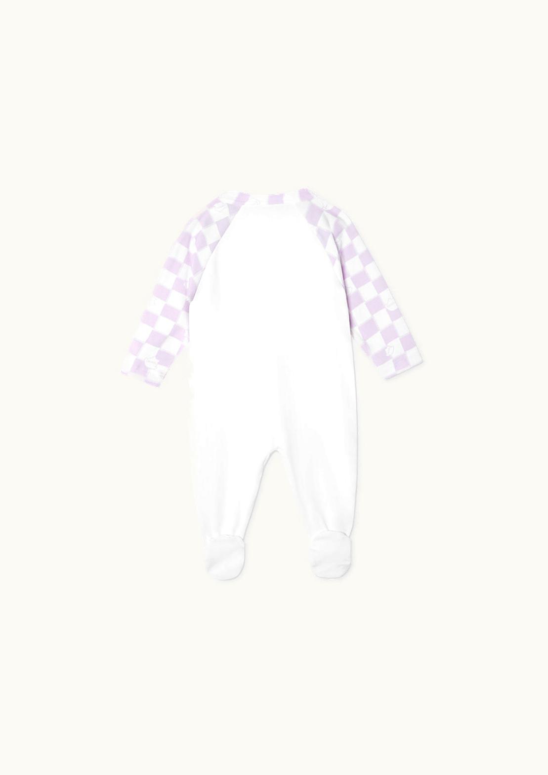 Versace Versace Medusa Baby Sleepsuit White, Purple