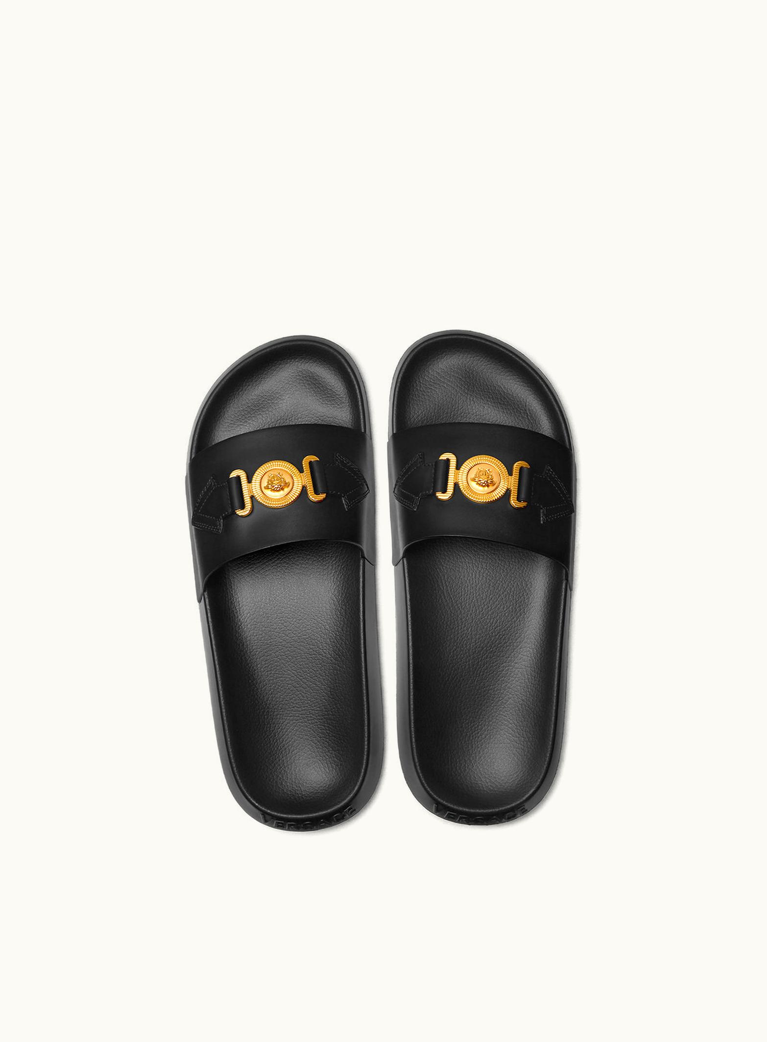 Versace Versace Medusa Biggie Pool Sliders Black