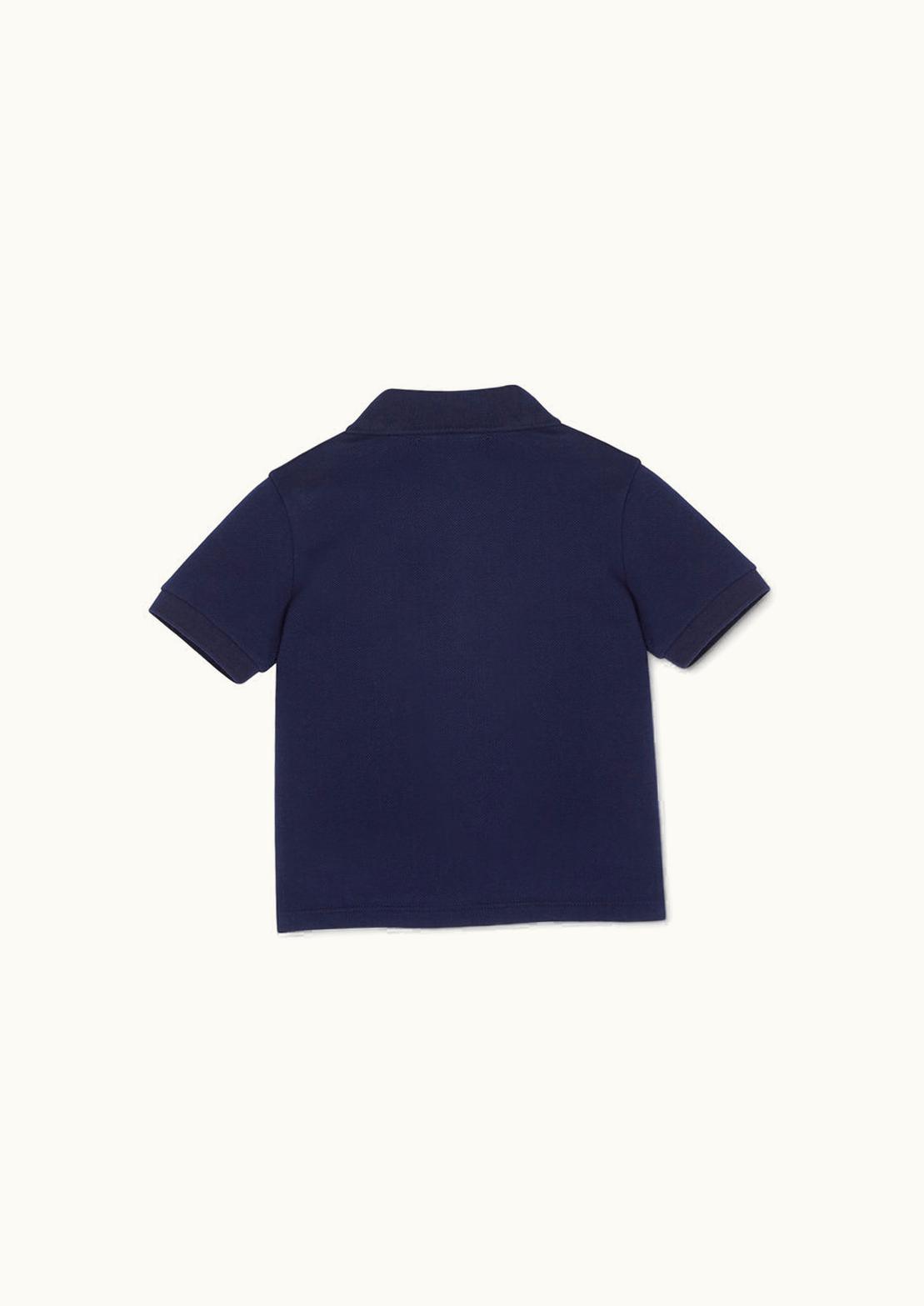 Versace Versace Medusa Embroidered Baby Polo Shirt Blue, Gold