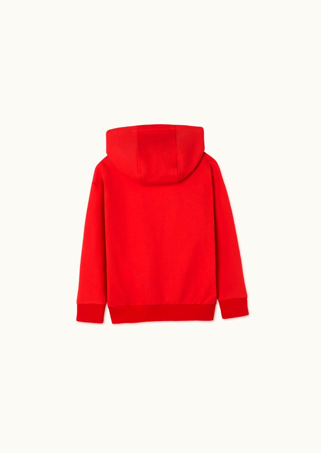 Versace Versace Medusa Embroidery Kids Hoodie Red