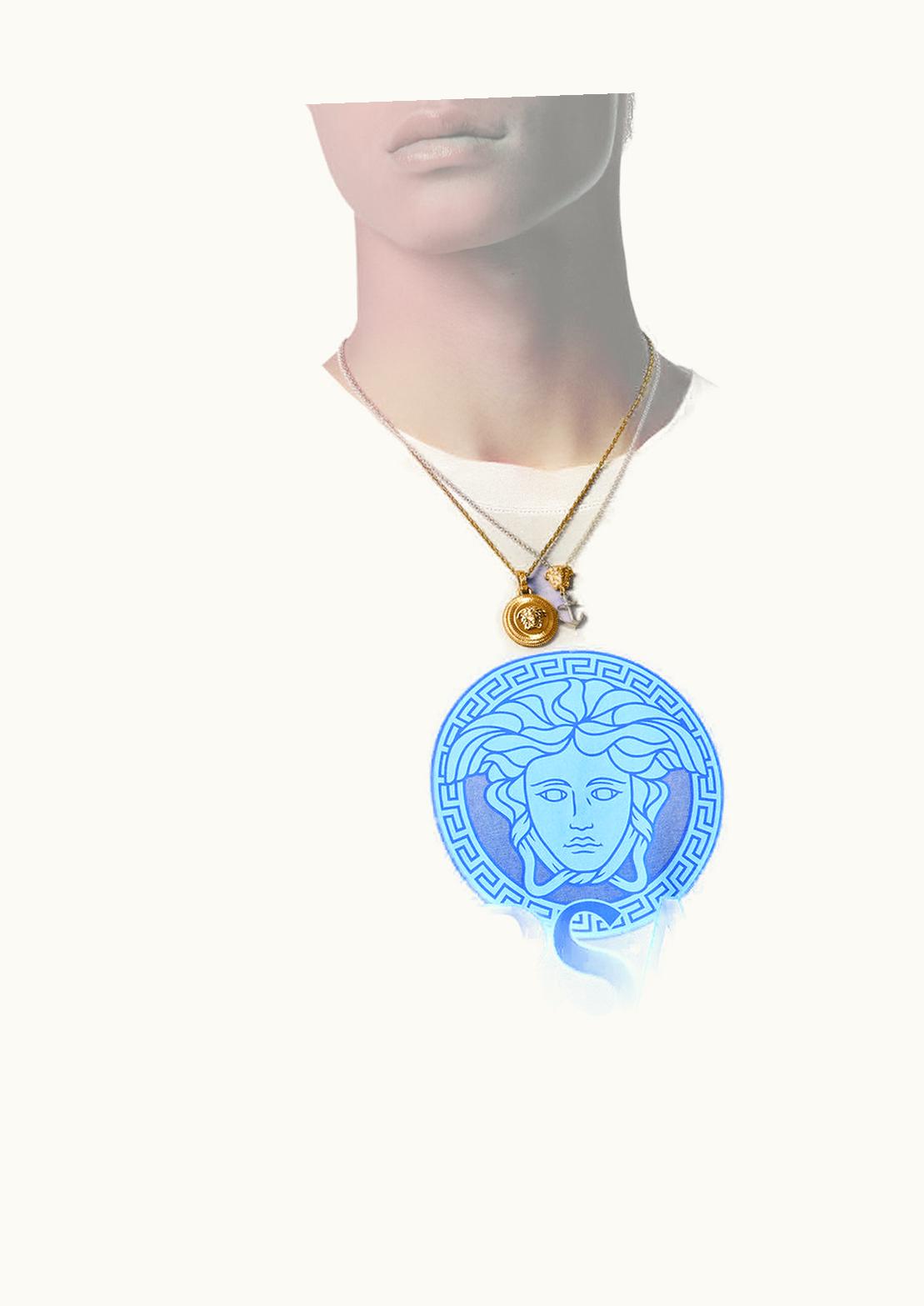 Versace Versace Medusa Gradient T-Shirt Blue