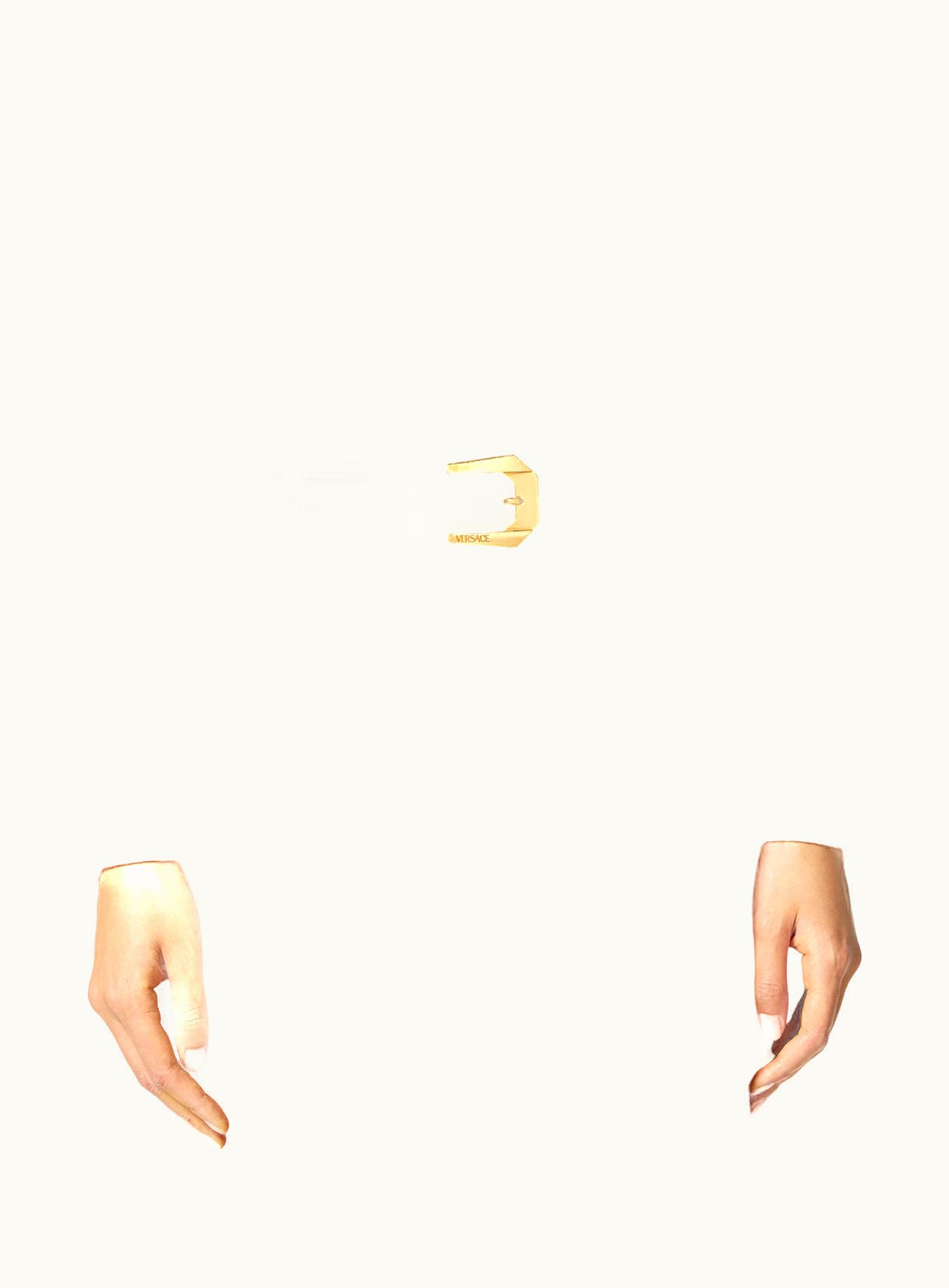 Versace Versace Medusa Heritage Leather Belt Black, Gold - Classic Edition