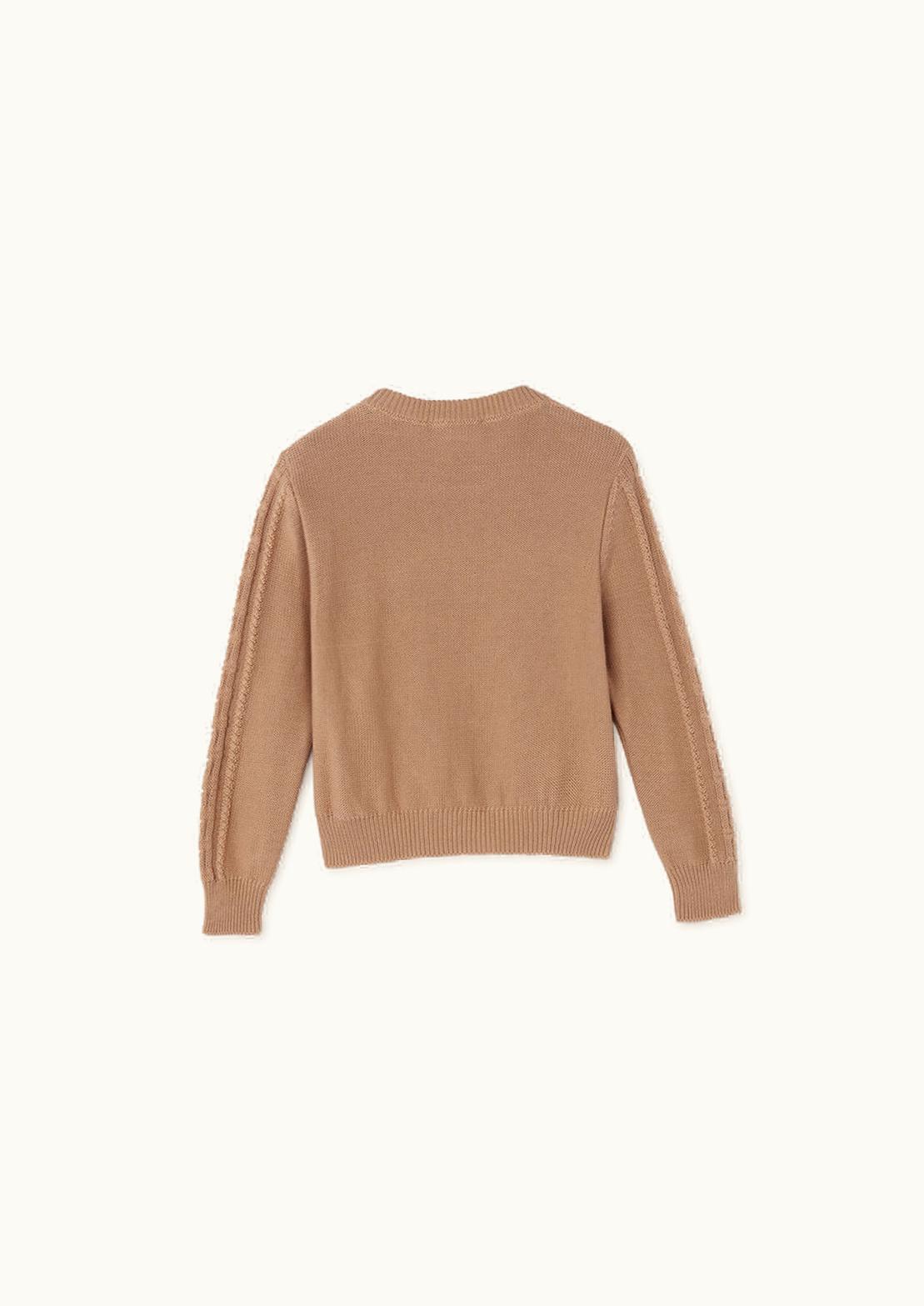 Versace Versace Medusa Kids Knit Jumper Beige