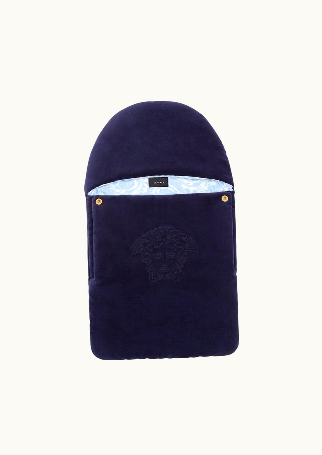 Versace Versace Medusa Logo Barocco Baby Nest Blue