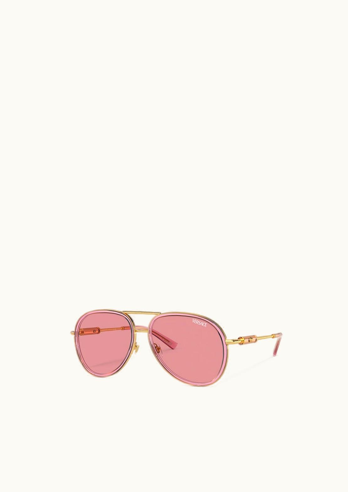 Versace Versace Medusa Roller Pilot Sunglasses Pink