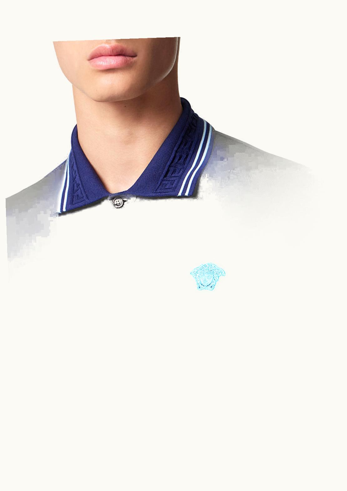 Versace Versace Medusa Short-Sleeved Polo Shirt Blue