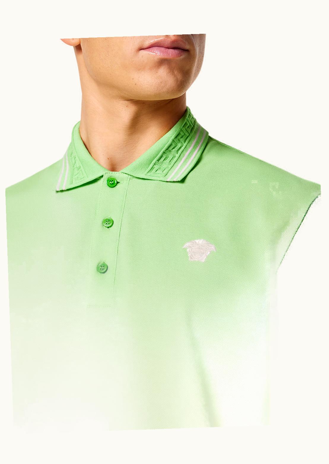 Versace Versace Medusa Short-Sleeved Polo Shirt Green