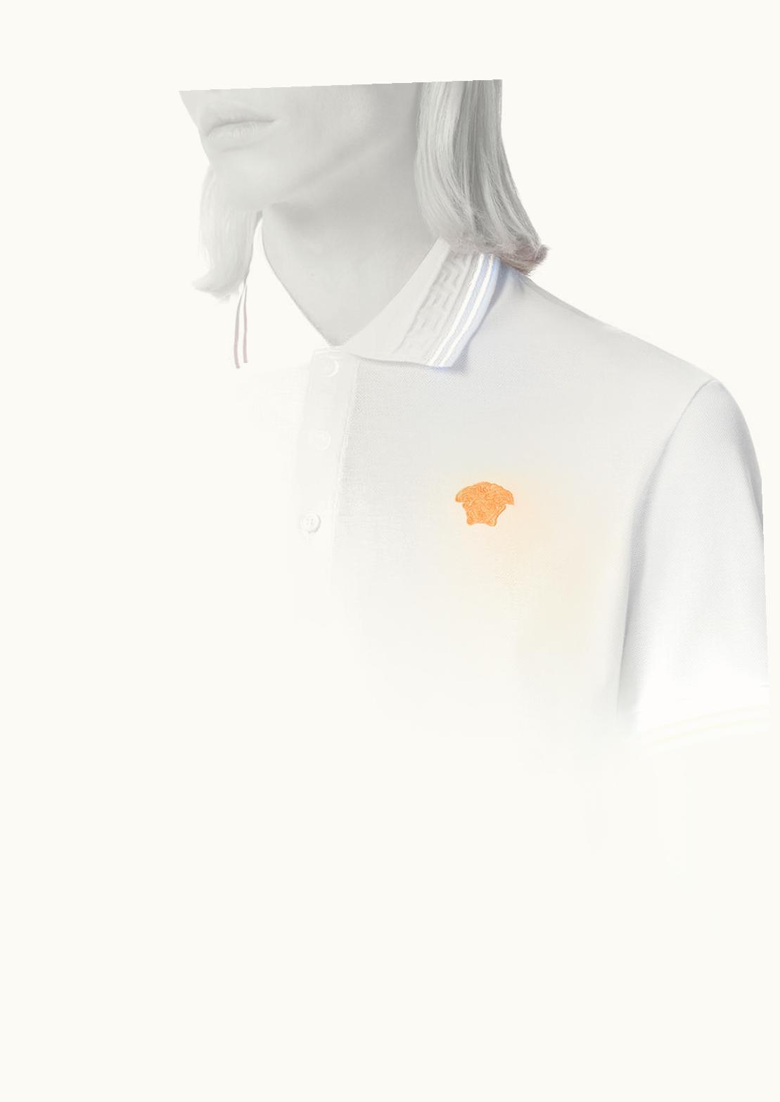 Versace Versace Medusa Short-Sleeved Polo Shirt White