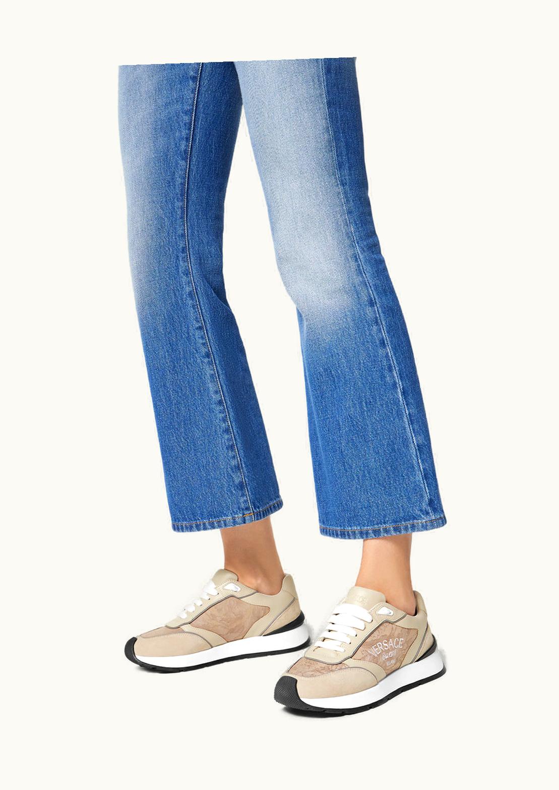 Versace Versace Milano Stamp Low-Top Sneakers Beige