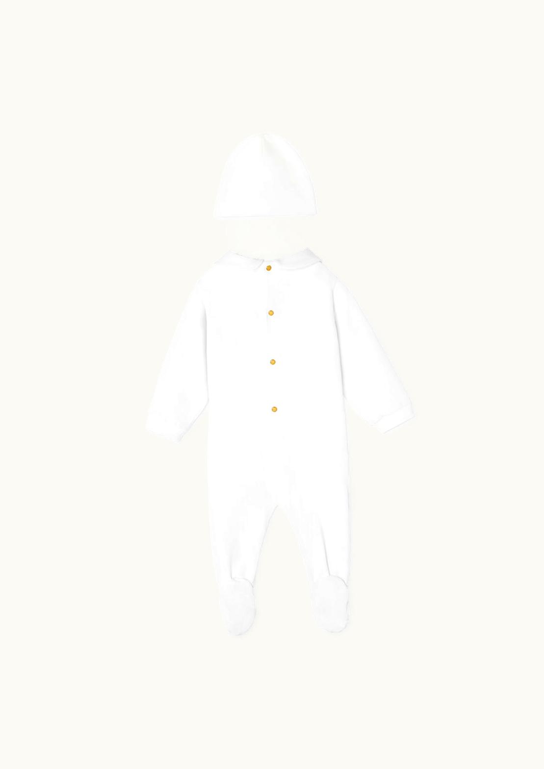 Versace Versace Nautical Medusa Baby Sleepsuit Set White, Print