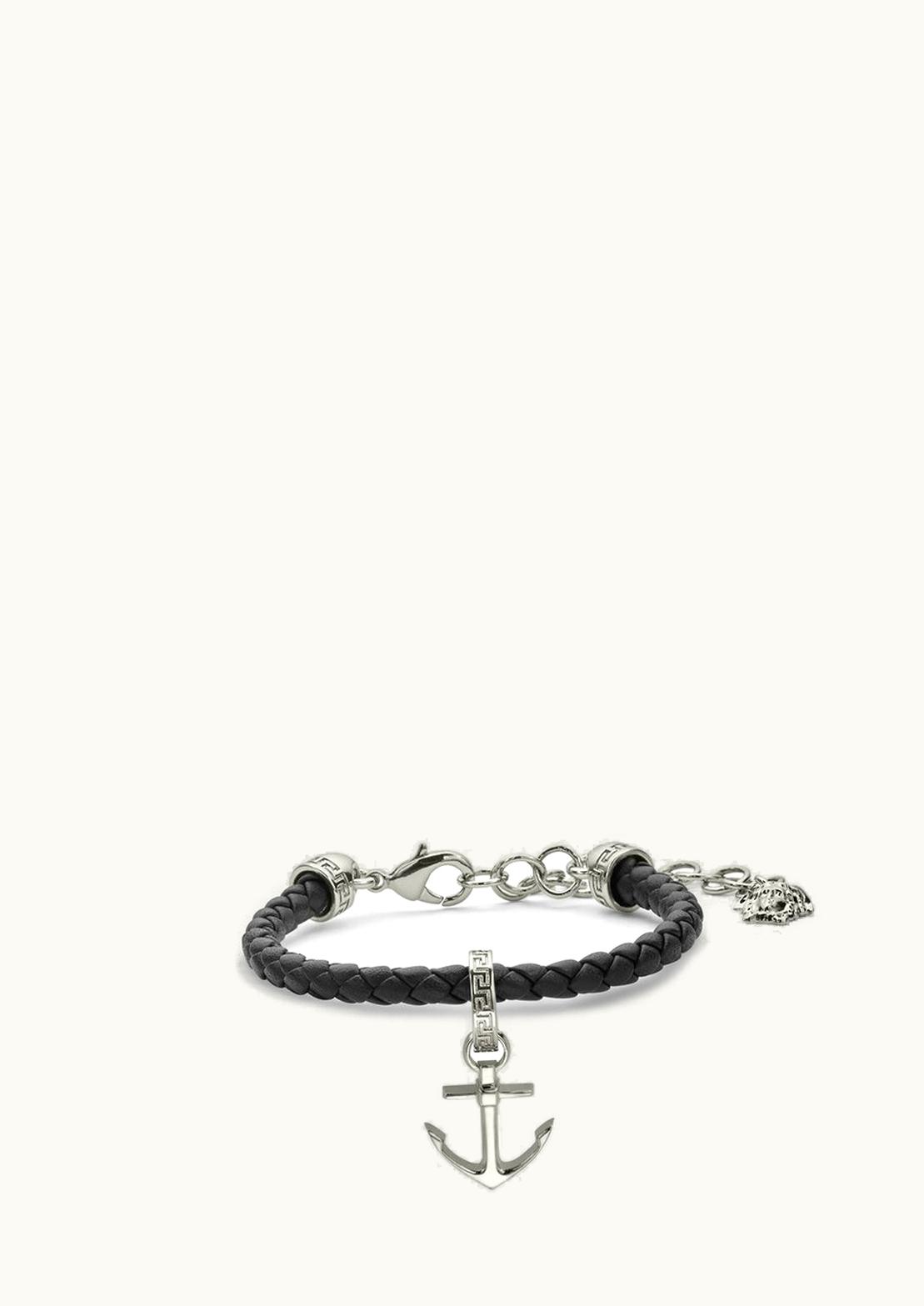 Versace Versace Nautical Medusa Leather Bracelet
