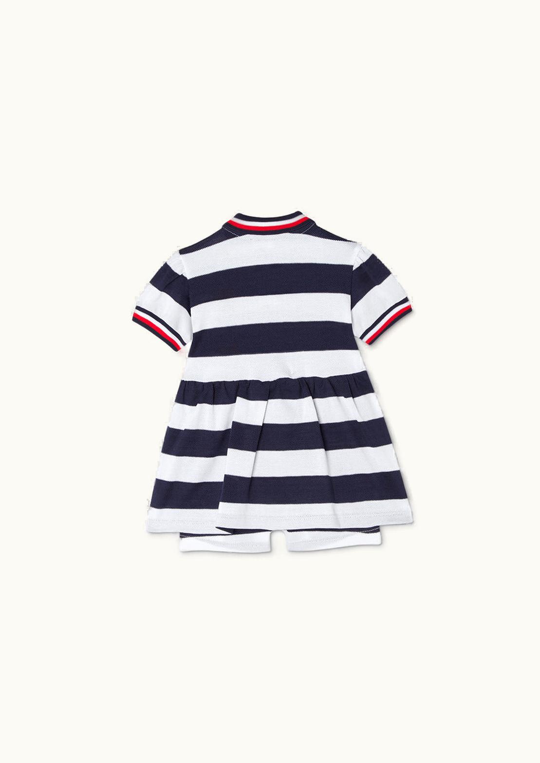 Versace Versace Nautical Stripe Baby Romper Blue