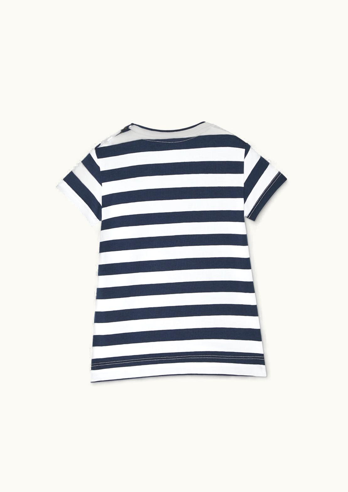 Versace Versace Nautical Stripe Baby T-Shirt Dress Blue, White