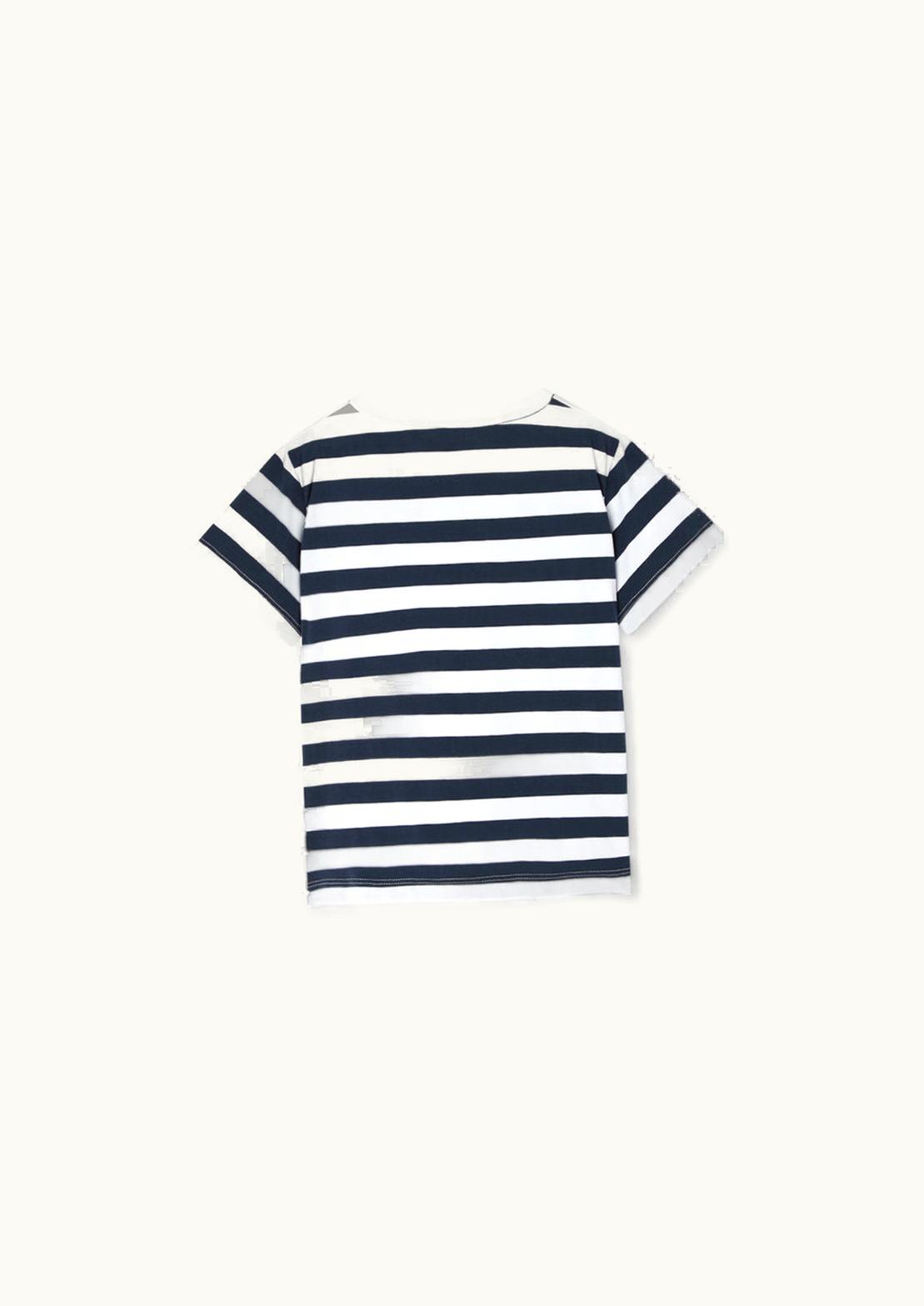 Versace Versace Nautical Stripe Kids T-Shirt Print