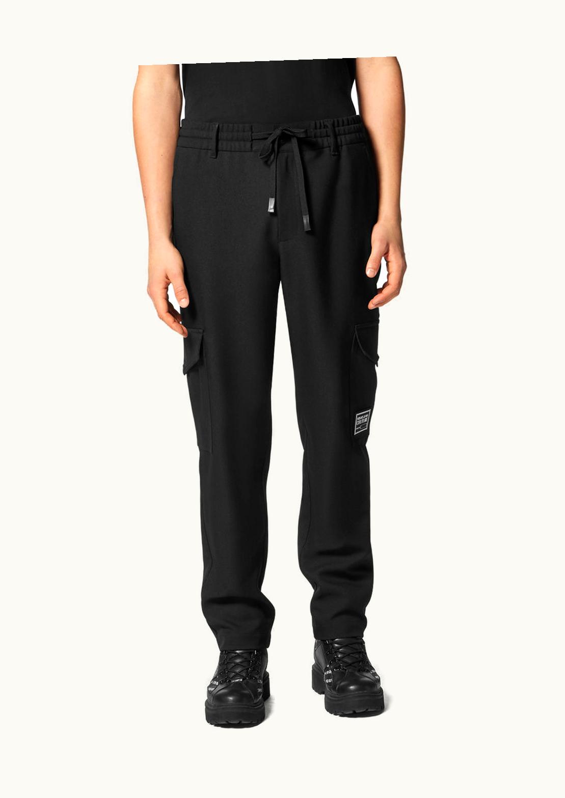 Versace Versace Piece Number Cargo Trousers Black, Print
