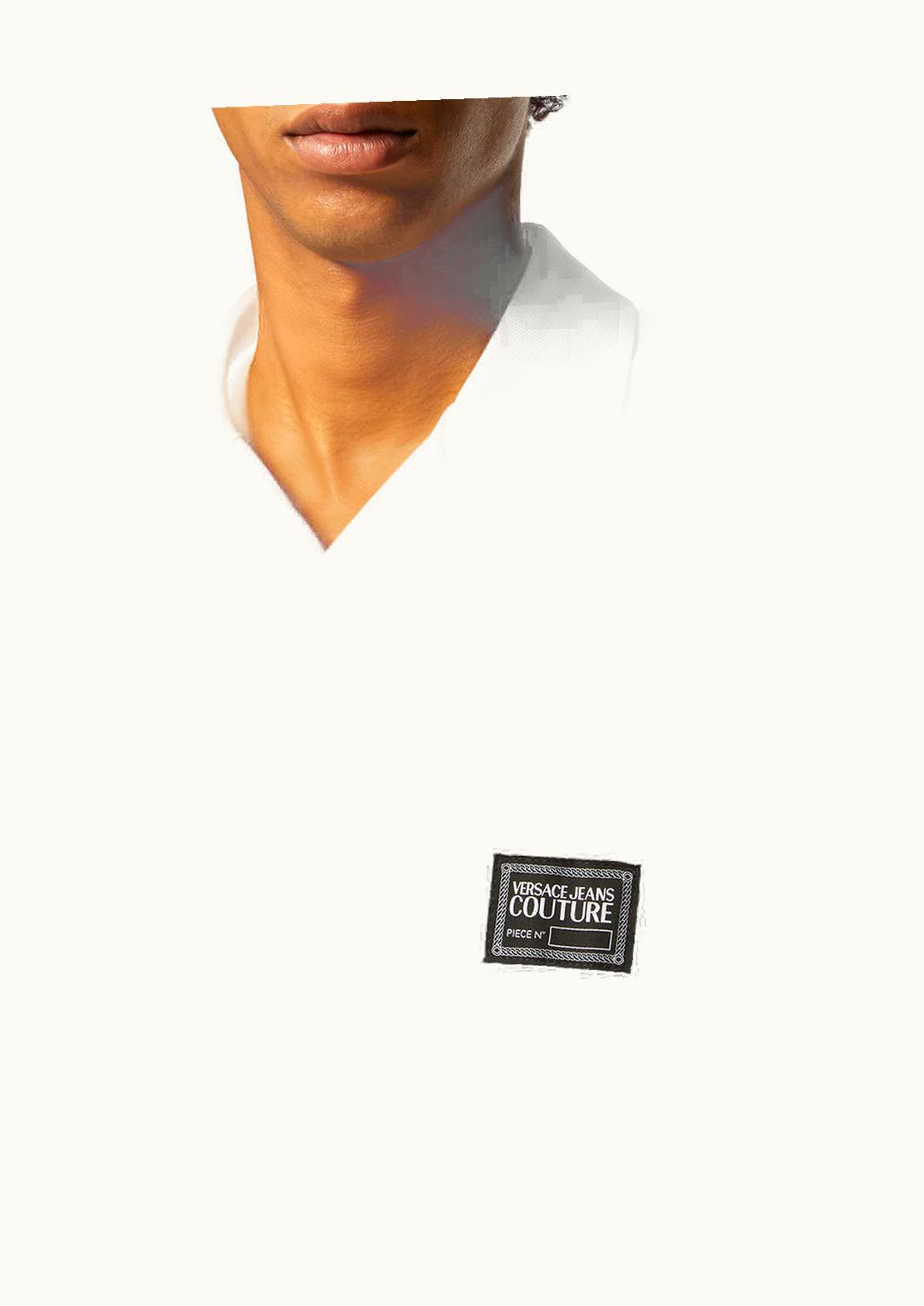 Versace Versace Piece Number Logo Polo Shirt Beige