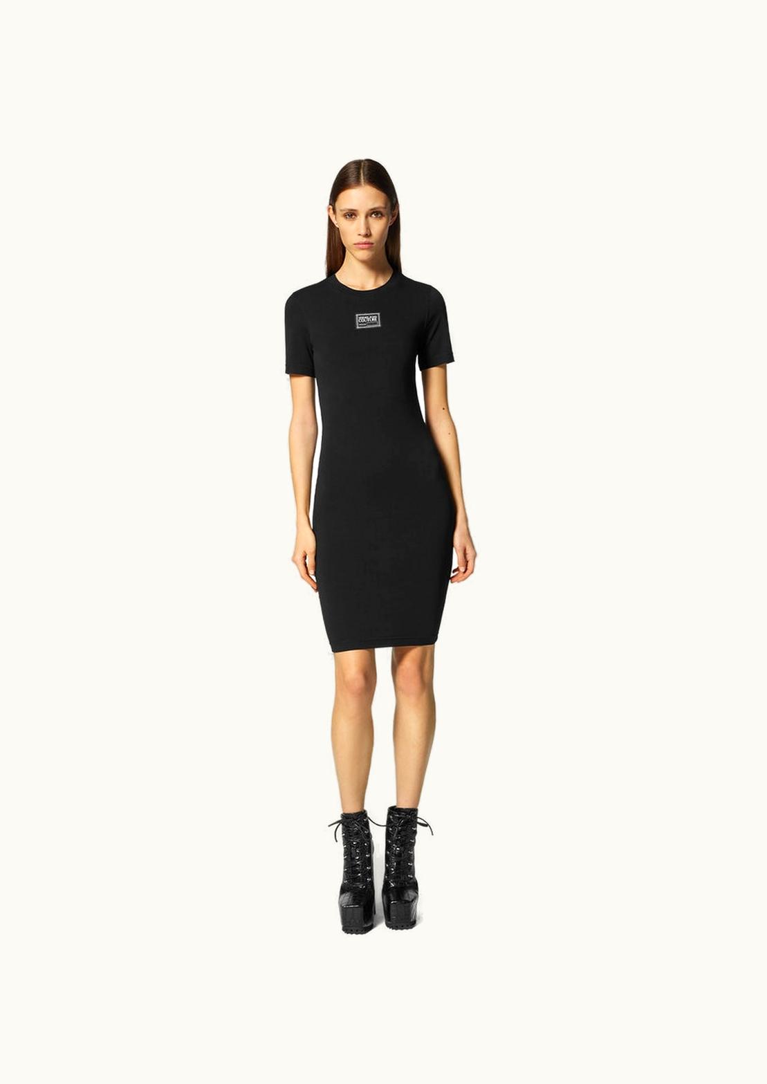 Versace Versace Piece Number Logo T-Shirt Dress Black, Print