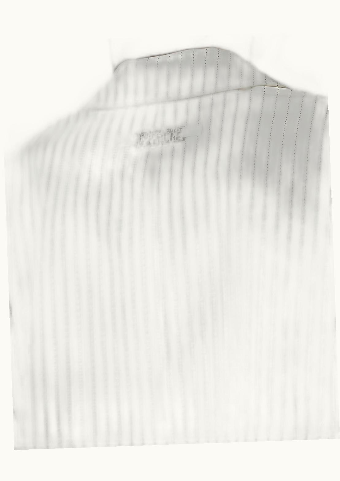 Versace Versace Pinstripe Lace-Up Blazer White, Print