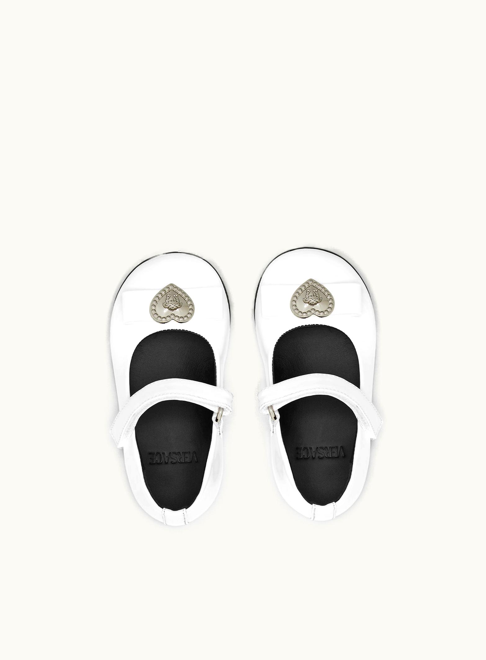 Versace Versace Ribbon Heart Medusa Baby Ballerinas