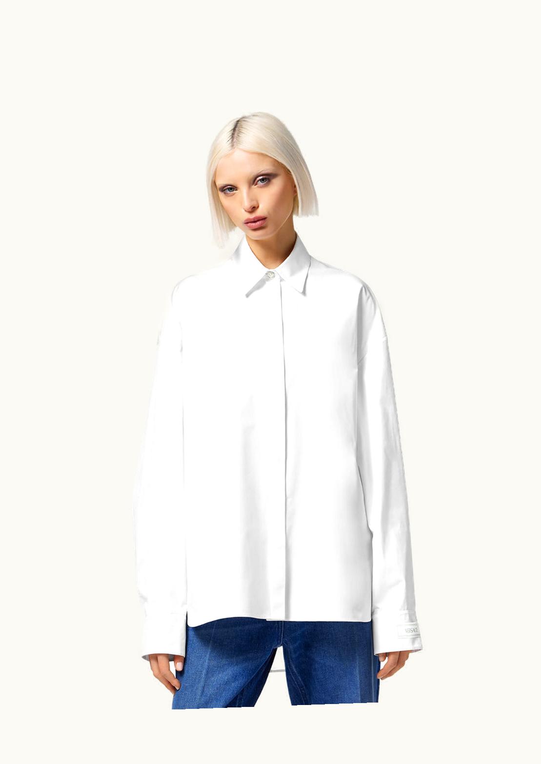 Versace Versace Rounded Oversized Shirt White