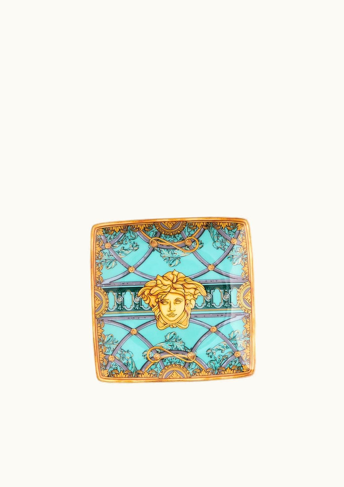 Versace Versace Scala Del Palazzo Verde Square Plate 12 CM Green