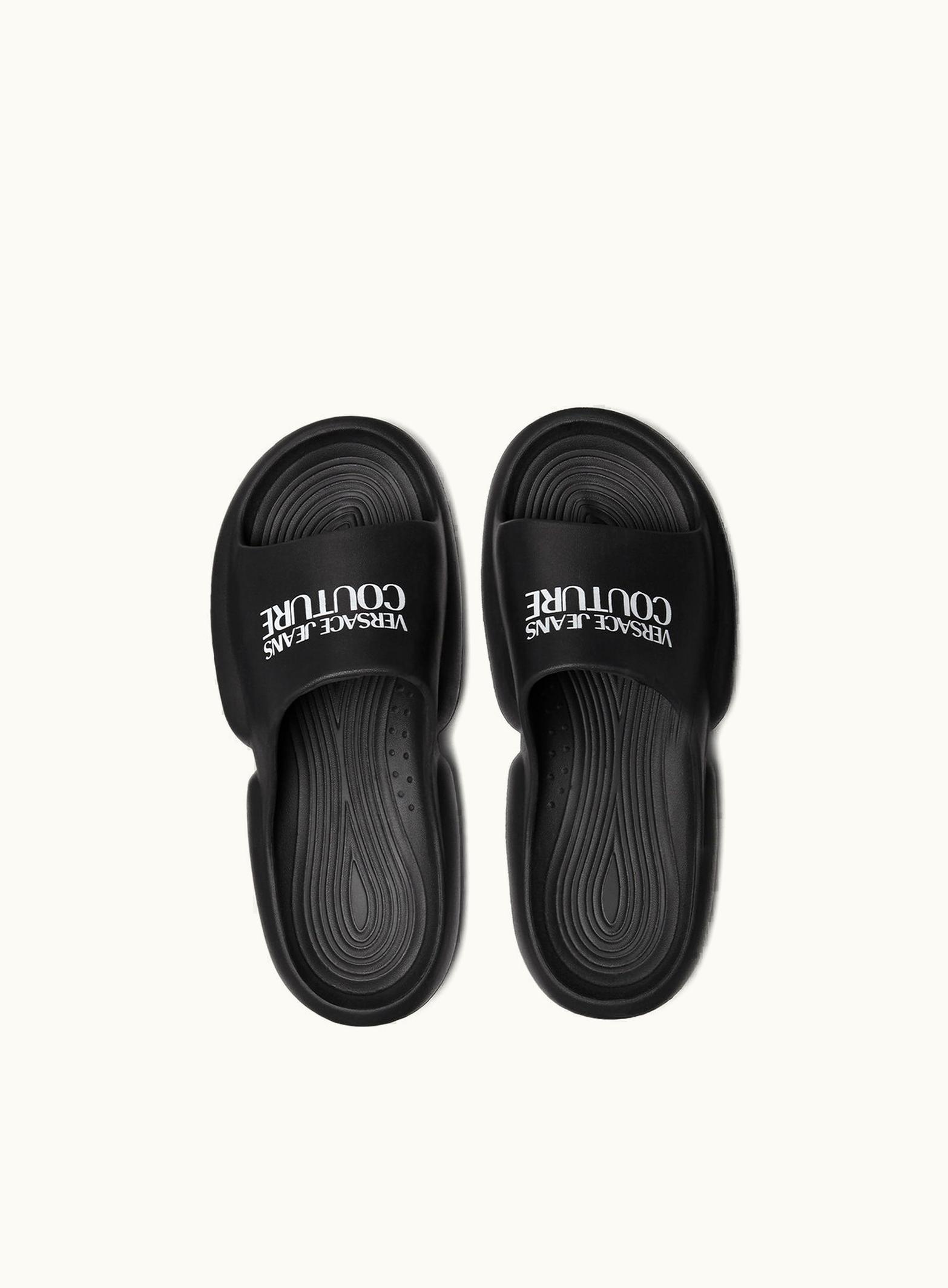 Versace Versace Tago Logo Sliders Black, Print