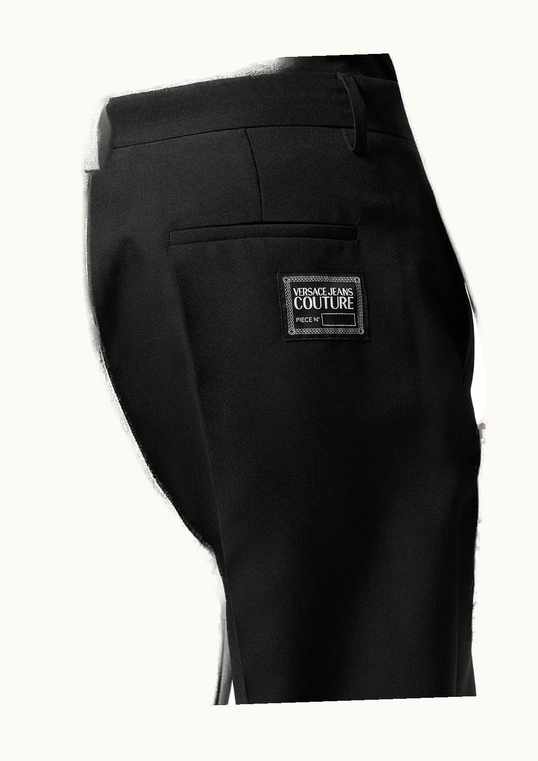 Versace Versace Piece Number Technical Formal Trousers Black