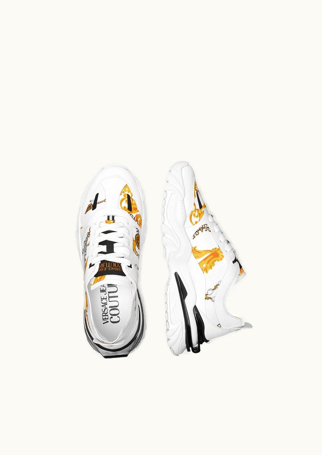 Versace Versace Trail Trek Chain Couture Trainers White, Print E75YA3SIB-EZS891_EB02_39_EG03__