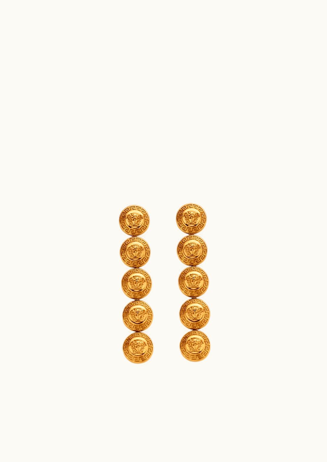 Versace Versace Tribute Medusa Drop Earrings Gold