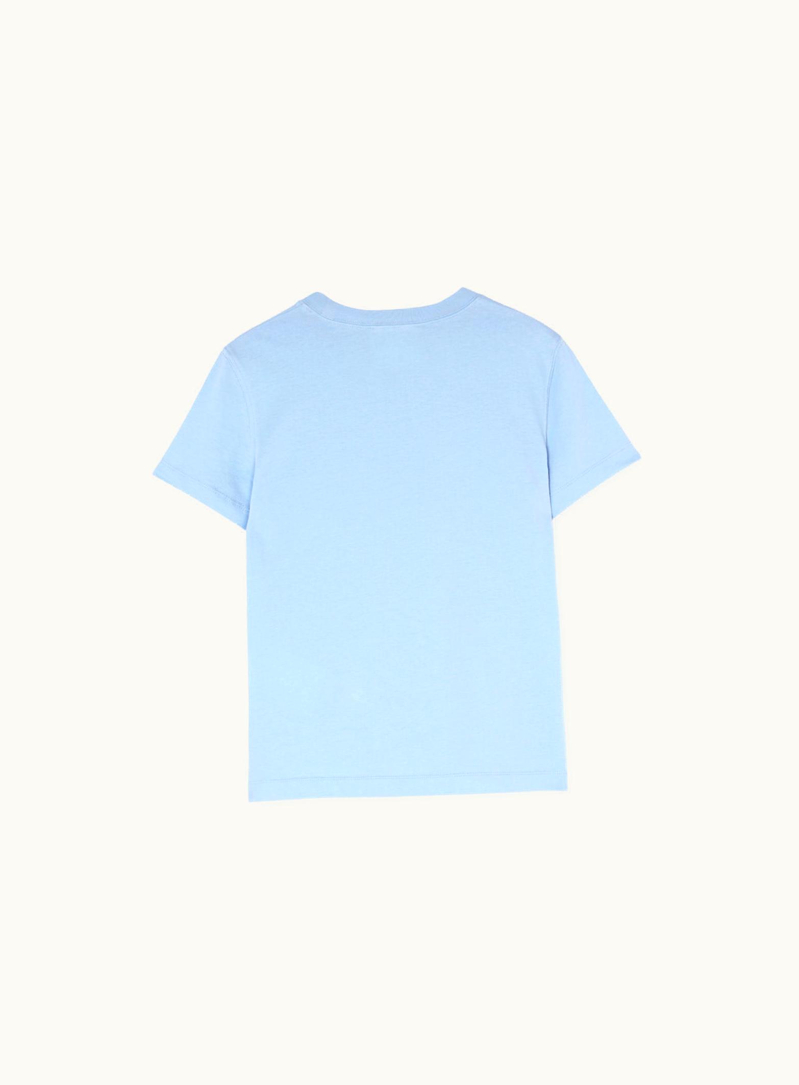 Versace Versace Upside Down Logo T-Shirt Blue, Print