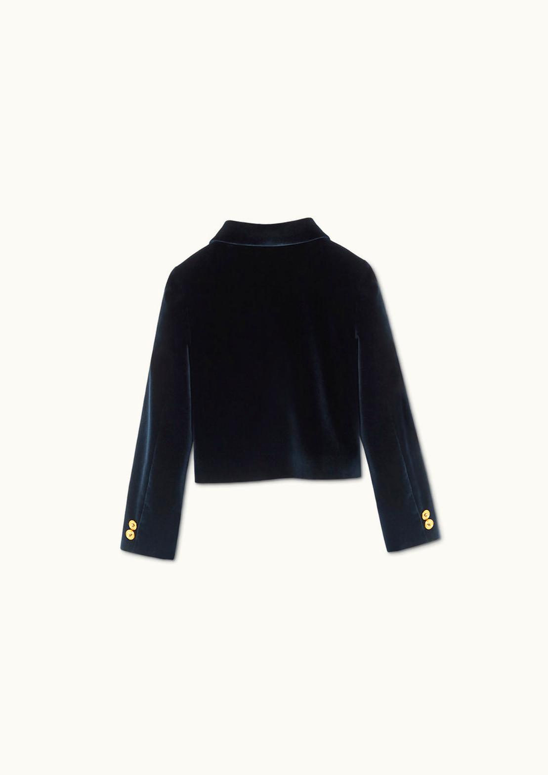 Versace Versace Velvet Kids Jacket Blue