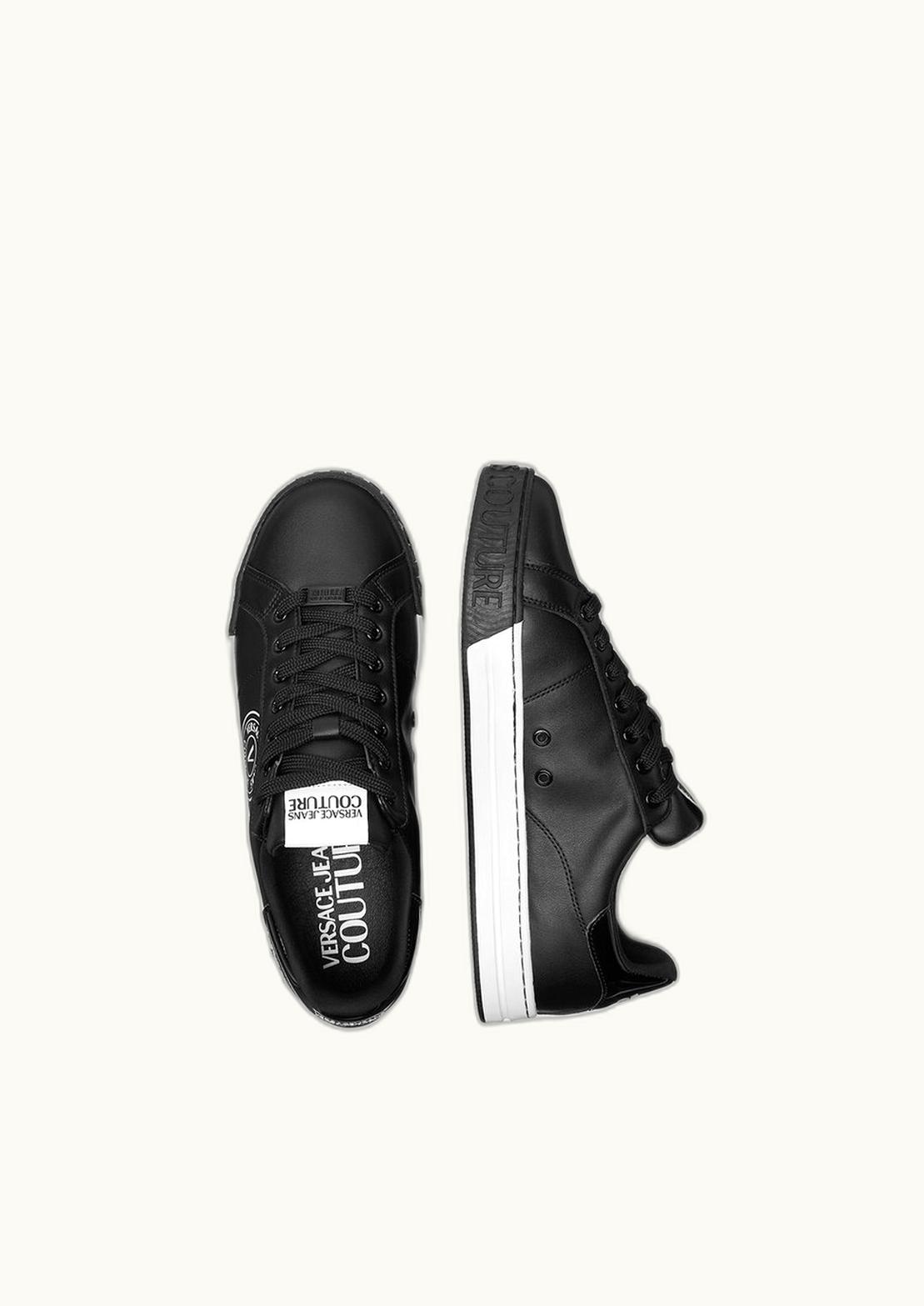 Versace Versace V-Emblem Court 88 Trainers Black, Print