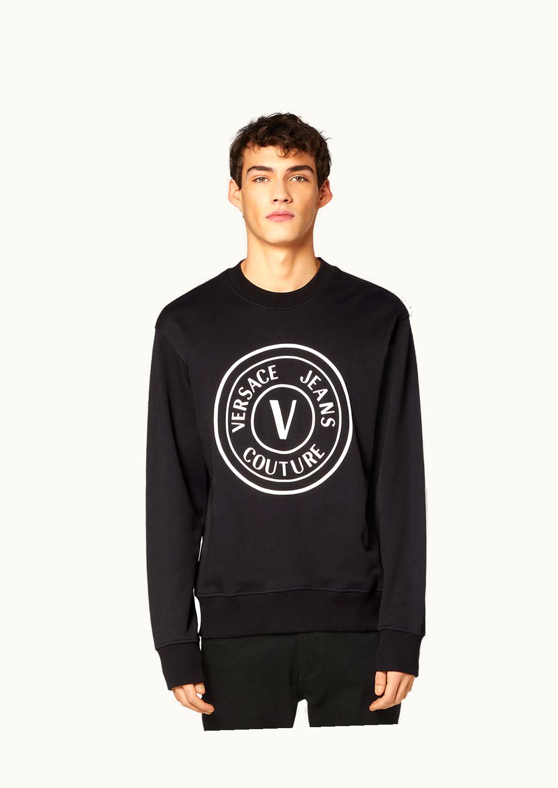 Versace Versace V-Emblem Jumper Black, Print