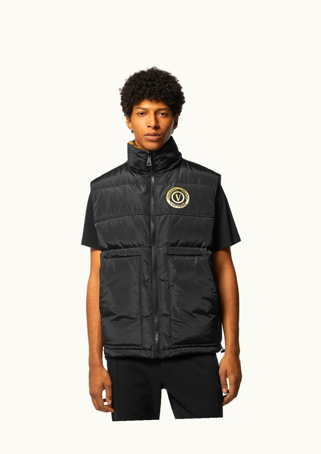Versace Versace V-Emblem Reversible Puffer Vest