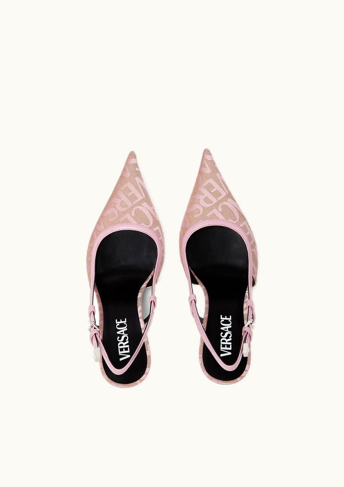 Versace Versace Allover Slingback Pumps Pink