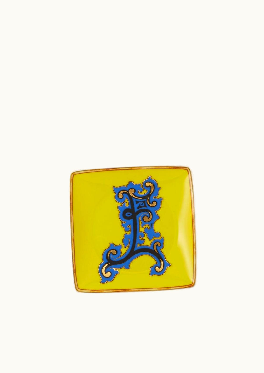 Versace Versace Alphabet E Square Plate 12cm Print
