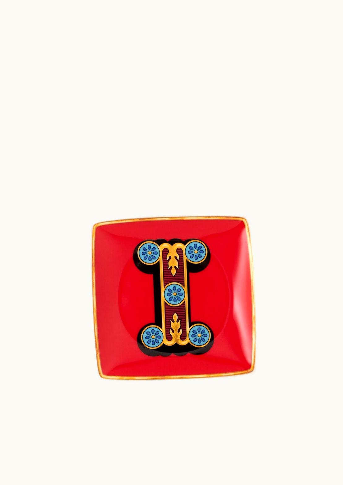 Versace Versace Alphabet I Square Plate 12cm Print