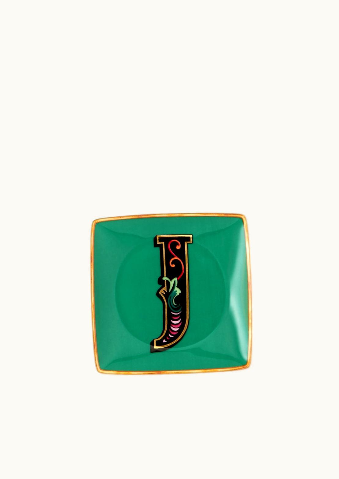 Versace Versace Alphabet J Square Plate 12cm Print