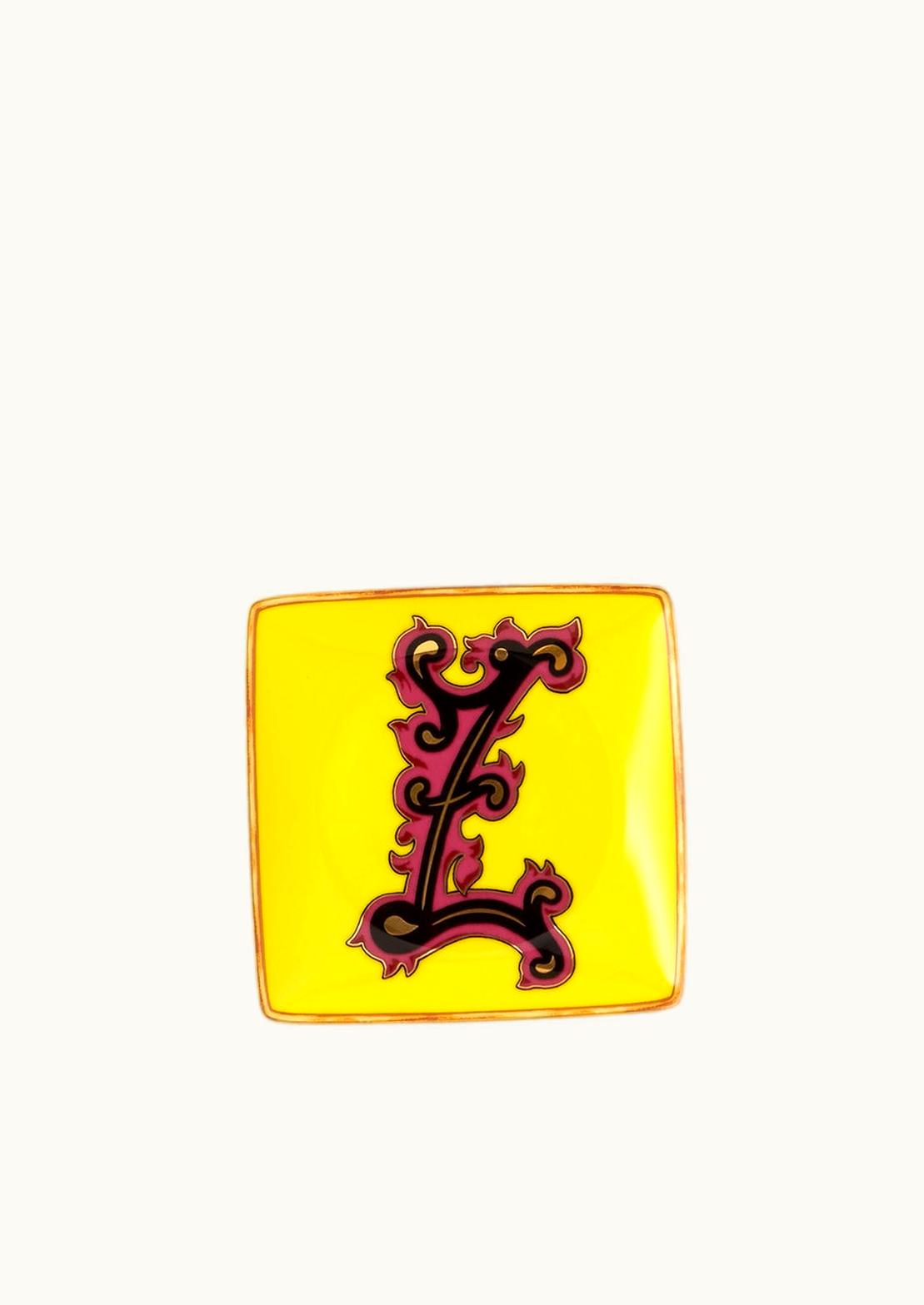 Versace Versace Alphabet Z Square Plate 12 CM Print