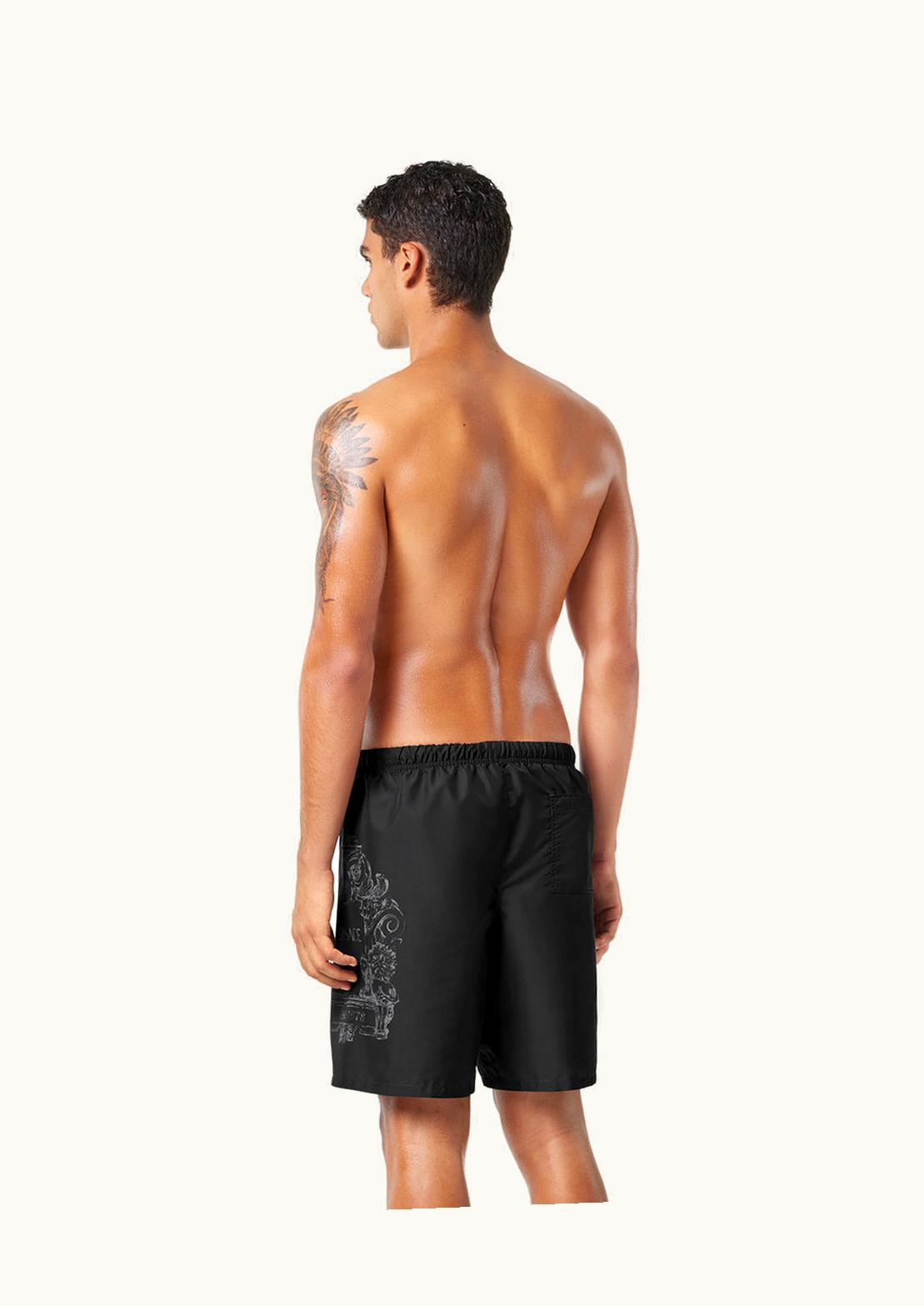 Versace Versace Cartouche Swim Trunks Black
