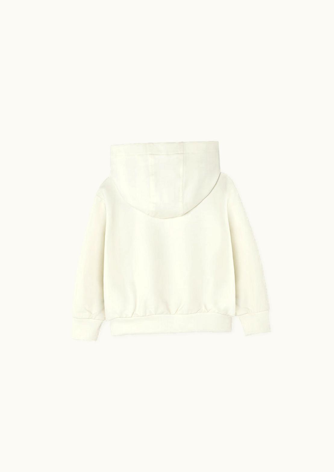 Versace Versace Logo Baby Hoodie White, Print