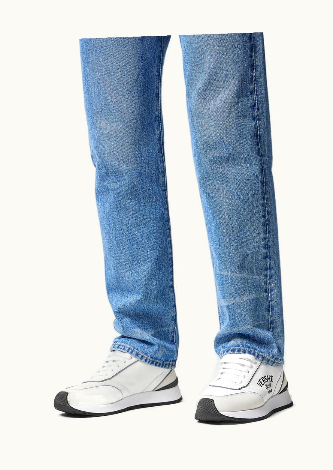 Versace Versace Milano 1978 Logo Low-Top Trainers White