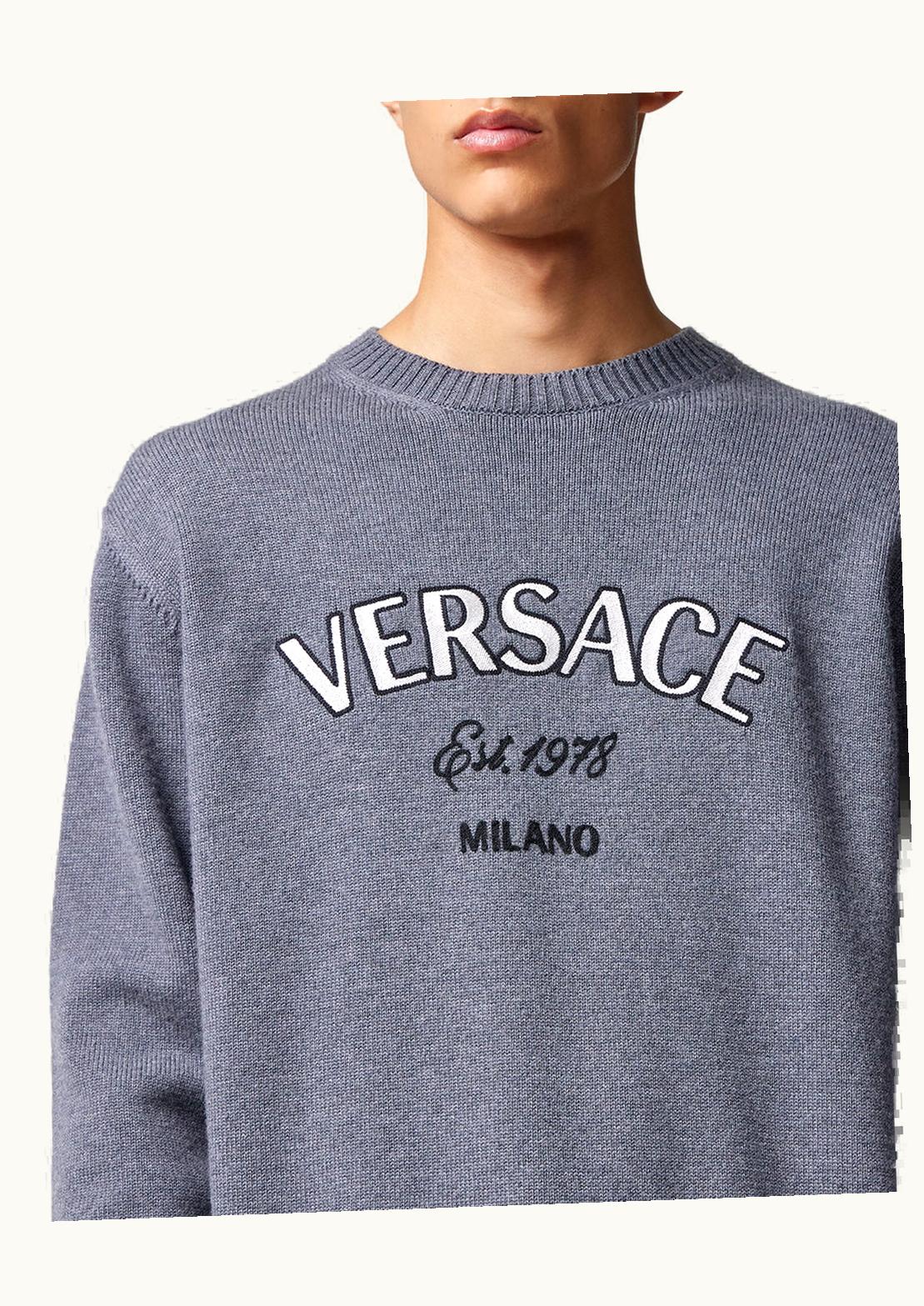 Versace Versace Milano Stamp Jumper Gray