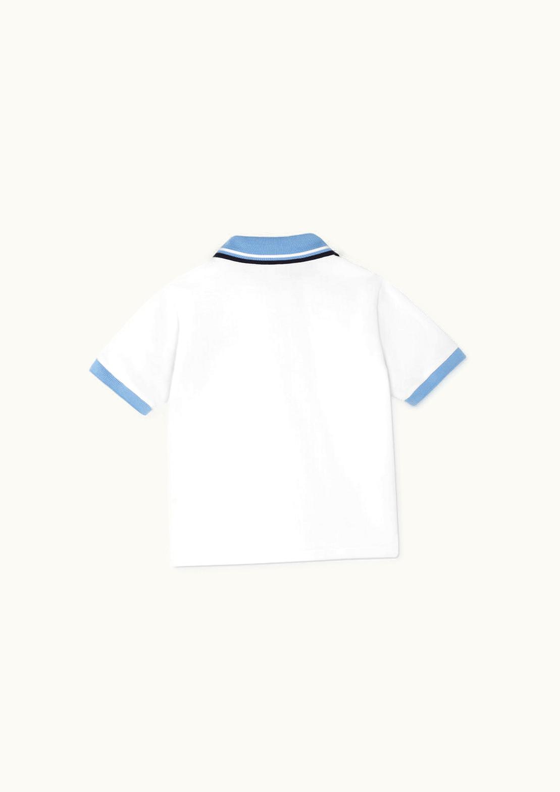Versace Versace Nautical Logo Baby Polo Shirt Blue, White
