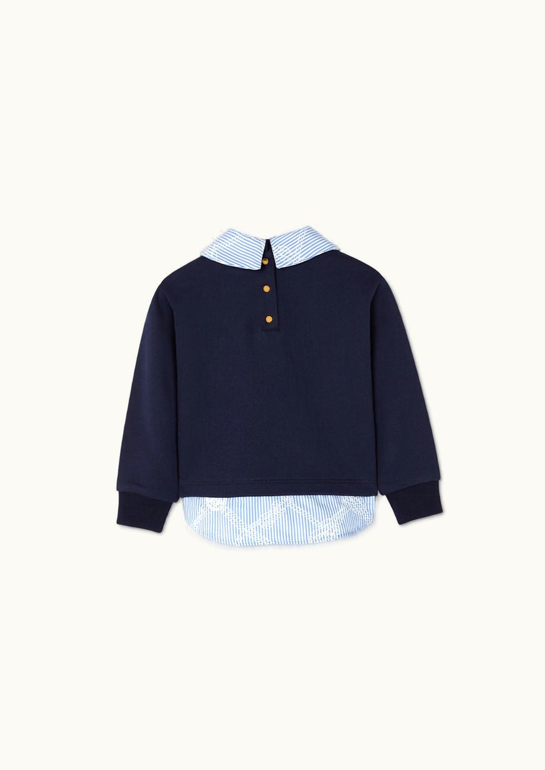 Versace Versace Nautical Logo Baby Sweatshirt Blue