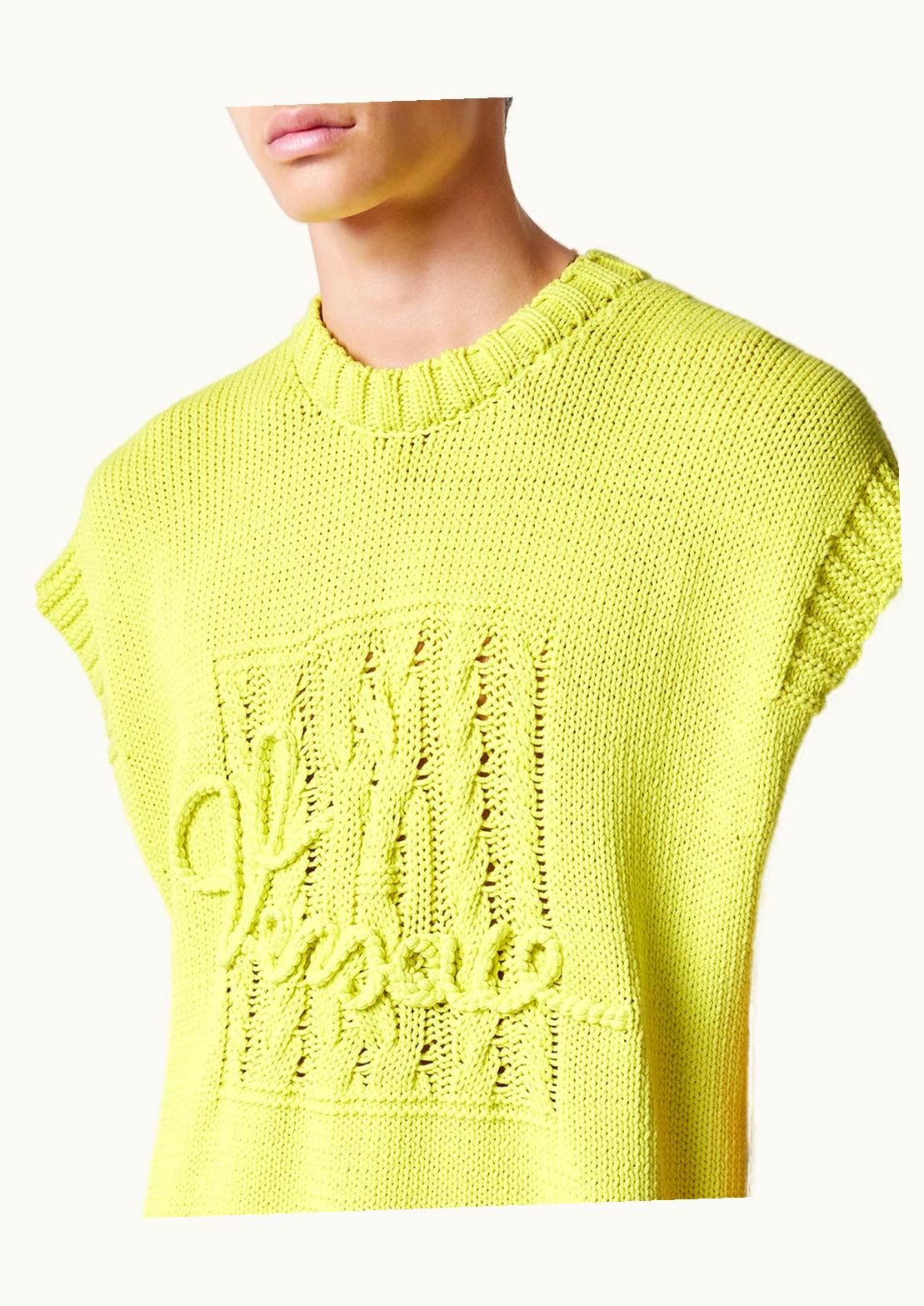 Versace Versace Nautical Logo Knit Jumper Yellow