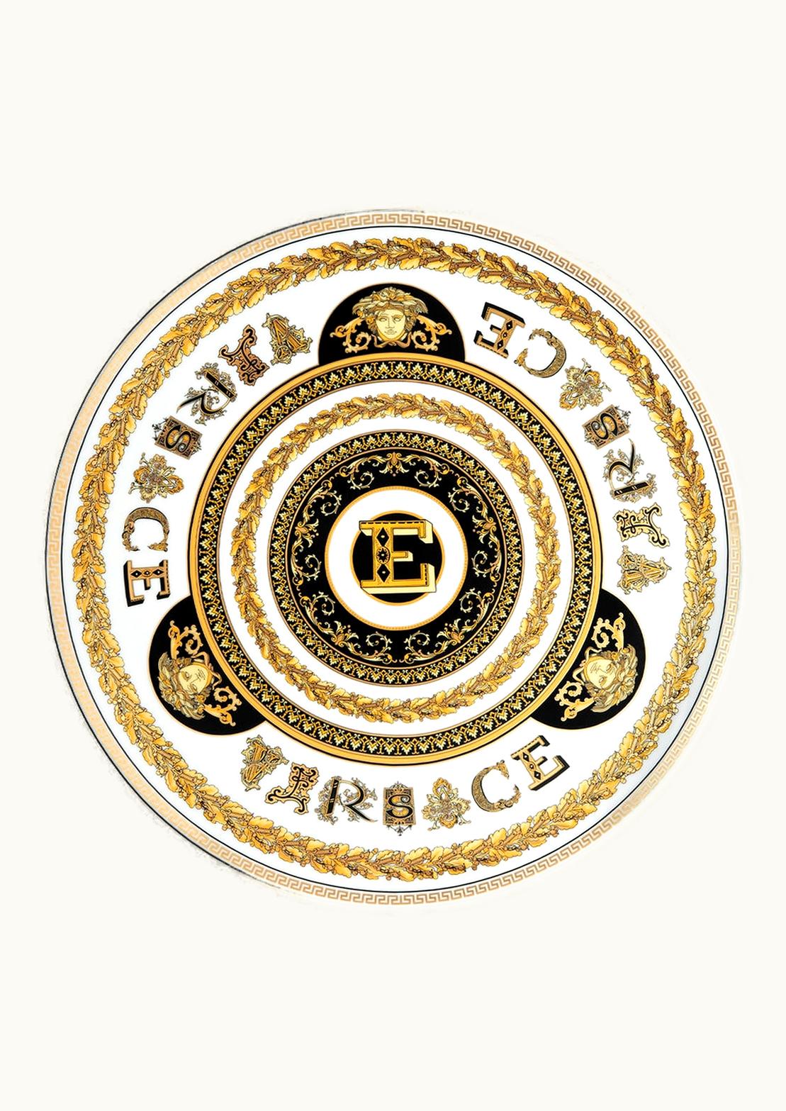 Versace Versace Virtus Alphabet E Charger Plate 33 CM Print