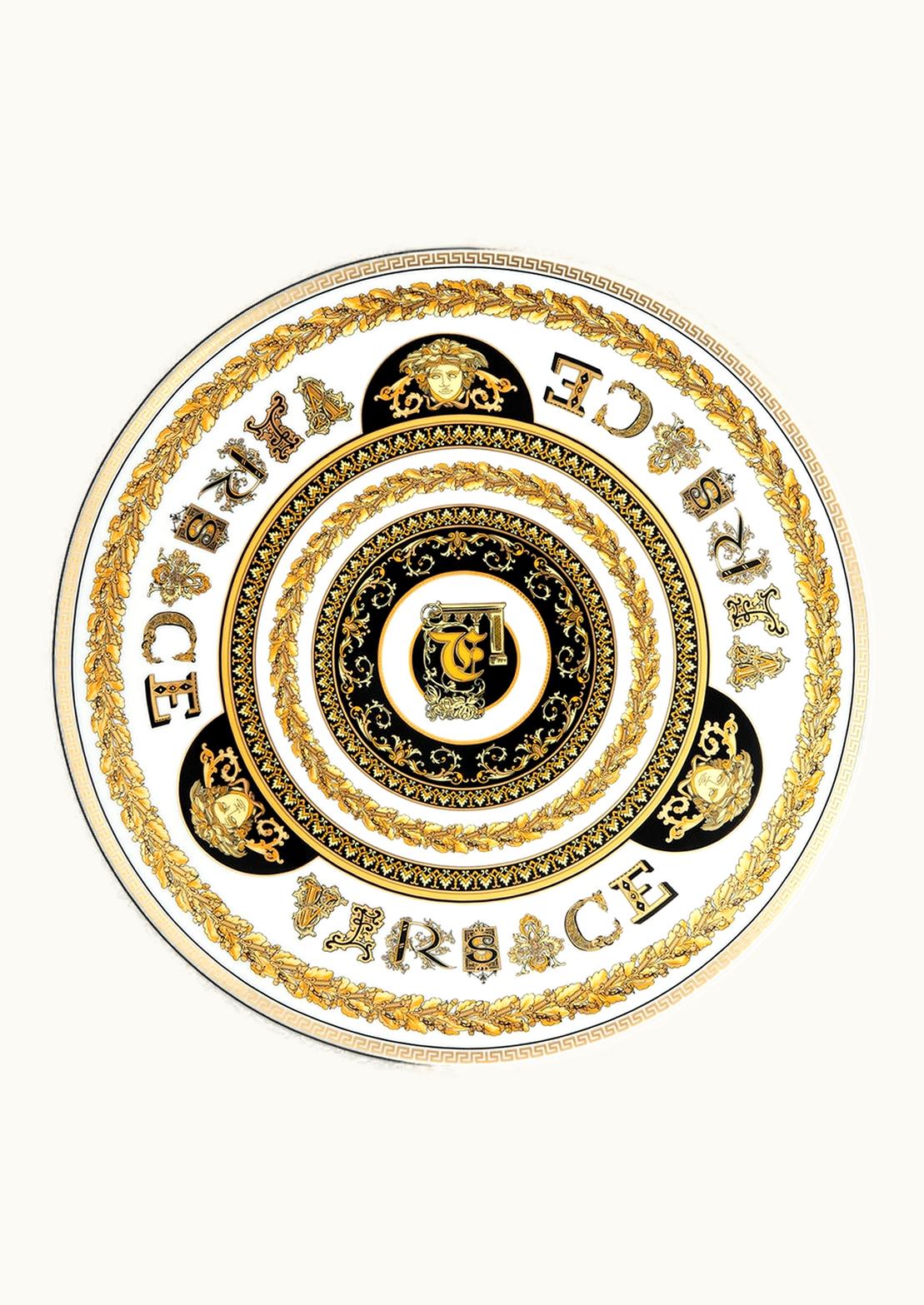 Versace Versace Virtus Alphabet F Charger Plate 33 CM Print